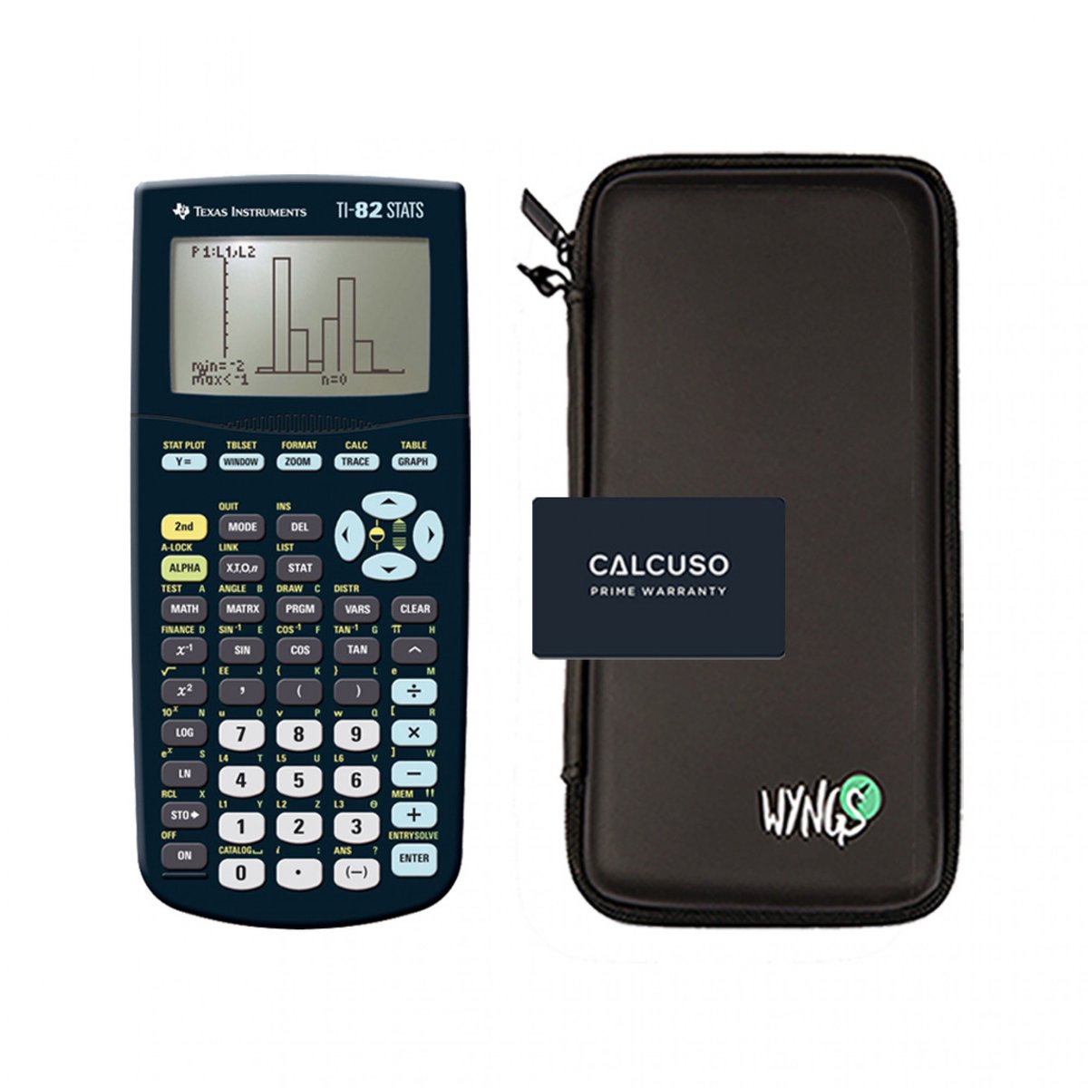Beschermhoes voor TI-82 Stats rekenmachine - Zwart