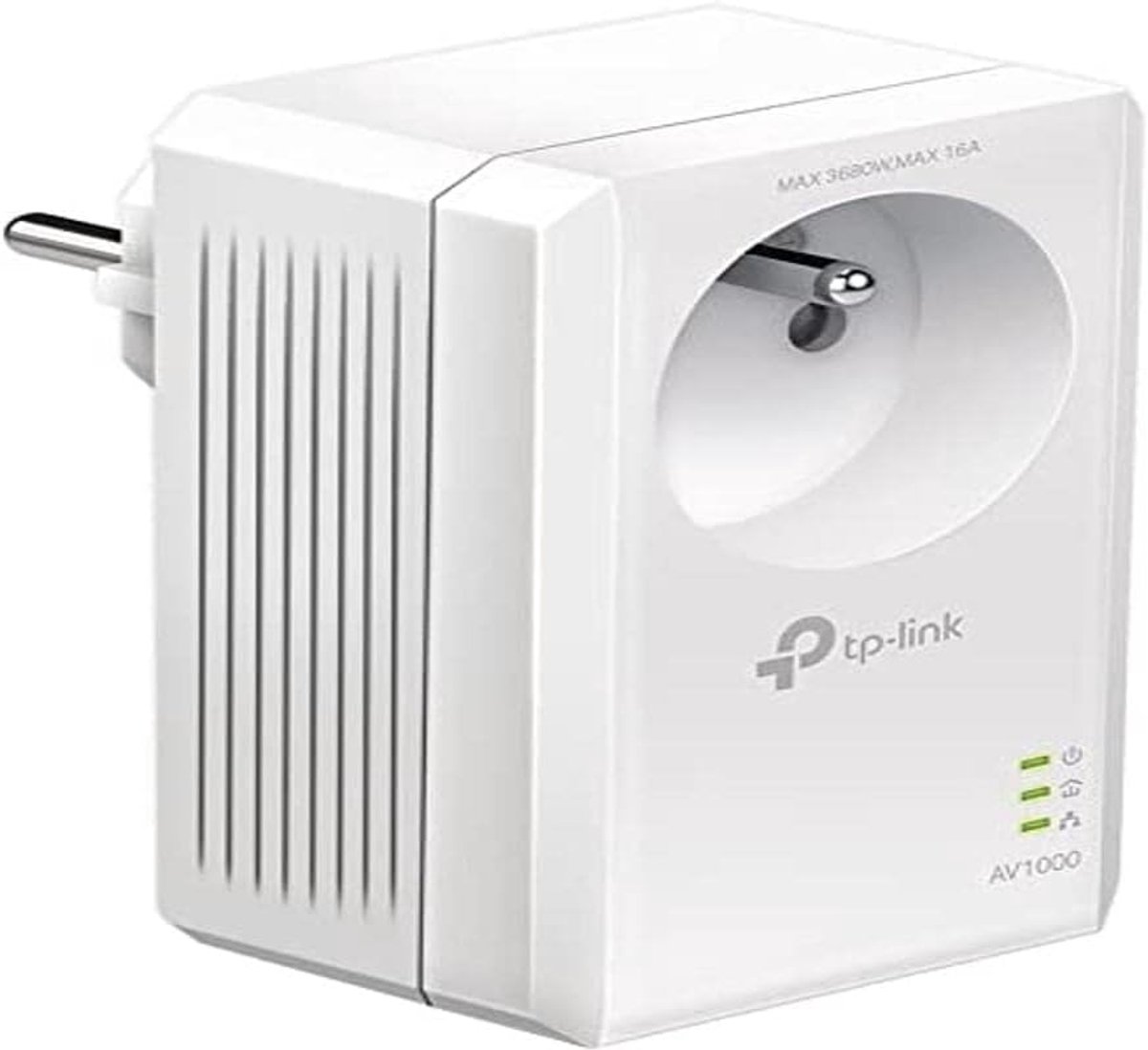 Powerline Adapter met 2 Ethernet Poorten en Plug