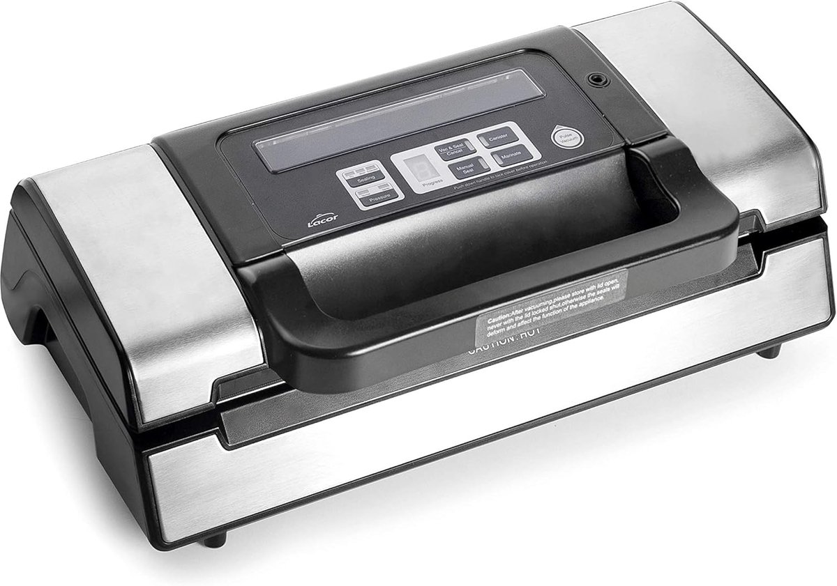 Vacuümmachine - Vacumeerapparaat - Voedsel Bewaren - Dubbele Zuiger - 30 cm Afdichting - Zilverkleurig