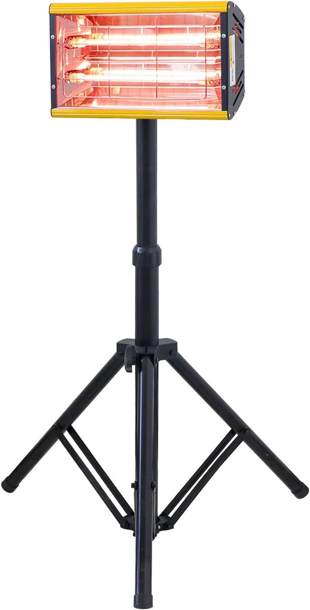 Verwarming Lamp - Drooglamp - Verf Drogen - Korte Golf - 35x40cm - Zwart