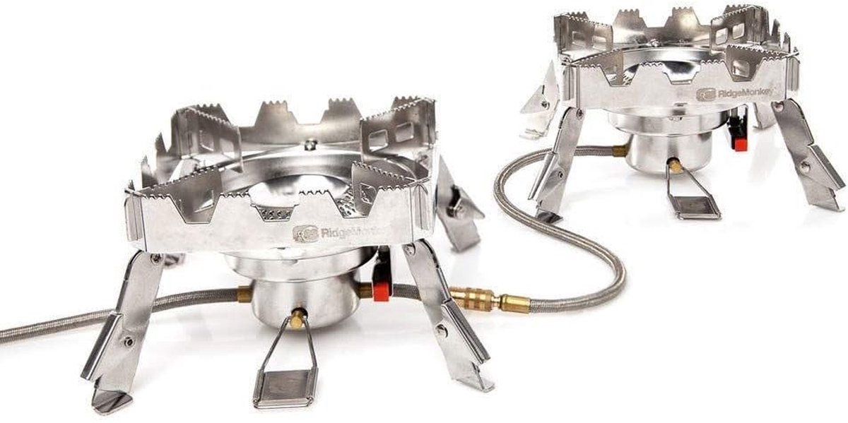 Outdoor Kooktoestel - Compact Fornuis - Kamperen Buiten - Gemaakt in Italië - 18.8 x 14.99 cm - Zilver