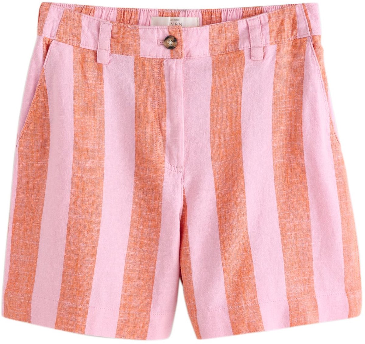 Next - Dames - short van linnenmix - Roze