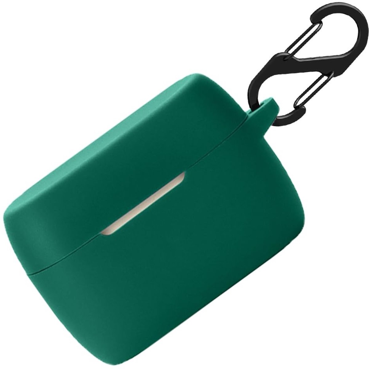 Dailygoods - Siliconen Hoes voor Elite 5 True met Sleutelhanger Donkergroen