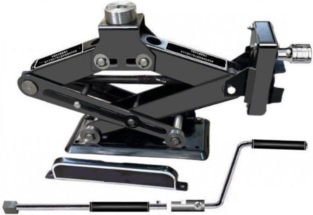 Autolift Schaar Krik - Auto Hefplatform - Voertuig Onderhoud - Handmatig En Elektrisch - 2.8 Ton Capaciteit - Zilver