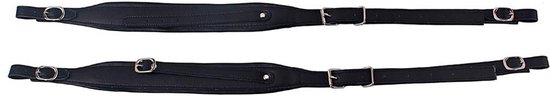 Dailygoods- Accordeon Schouderbanden Verstelbaar - Synthetische Lederen Riem - Geschikt voor 16-120 Bas Accordeons - Compact Formaat - Zwart - Accordeonriemen van Dailygoods — afbeelding 2