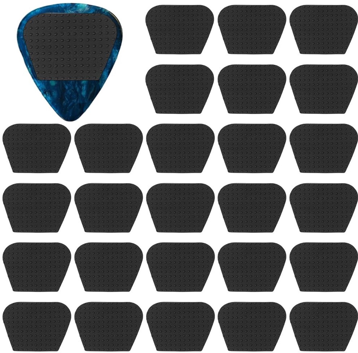 Dailygoods - 32 Stuks Gitaarplectrums met Siliconen Handvatten voor Stevige Grip