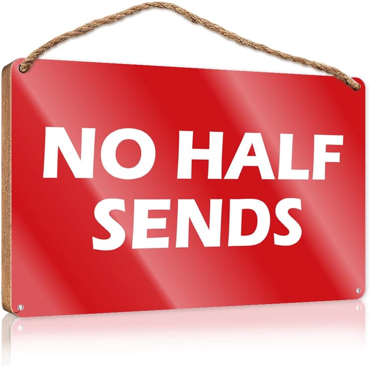 Houten Deur Decoratie - Wandbord Buiten - Huis Verwelkomen - Met Hentouw - 20x30CM - Niet gespecificeerd