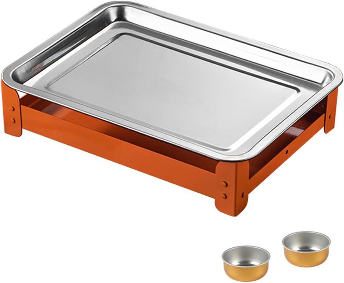 BBQ Warmhoudplaat - Verwarmde Lade - Eten Warm Houden - Vaatwasser Veilig - 36 x 27 cm - Zwart