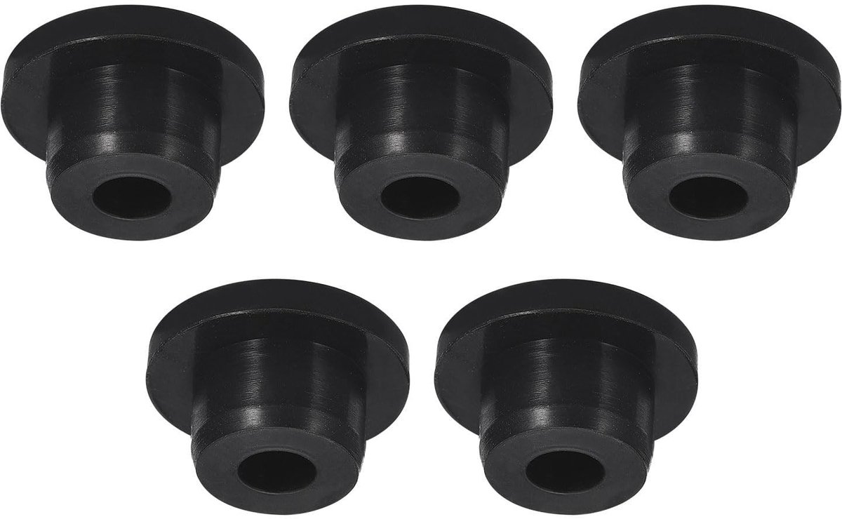 Dailygoods- Knopplug 5 Stuks - Waterdicht - Rubber - Temperatuurbestendig tot 250 °C - Eenvoudig te installeren - Duurzaam - Stop