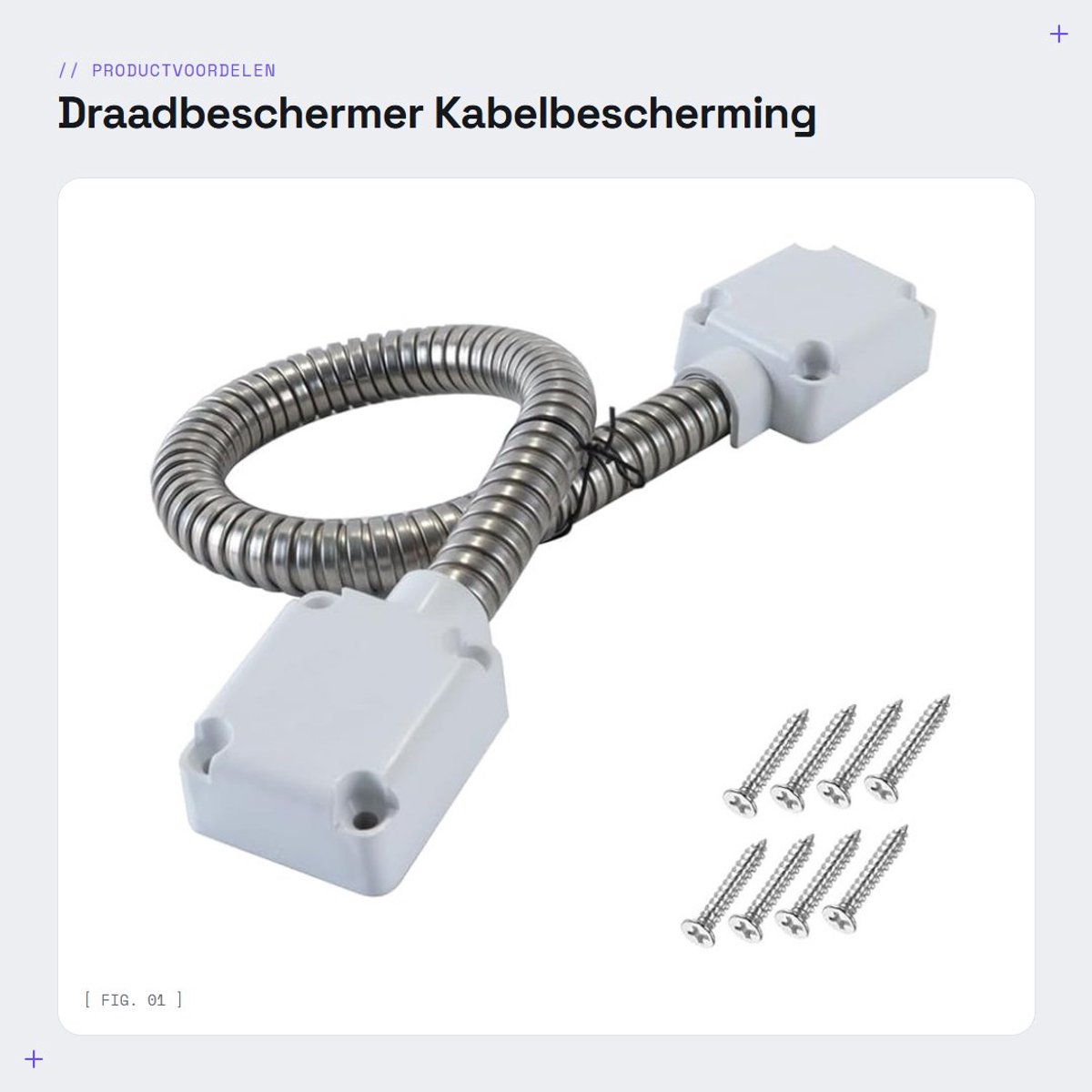 Dailygoods- Draadbeschermbuis - Kabelbescherming - Anti-knelbuis - Draadbeschermhuls - Toegangscontrole - Voorkomt slijtage - Kabelbeschermer