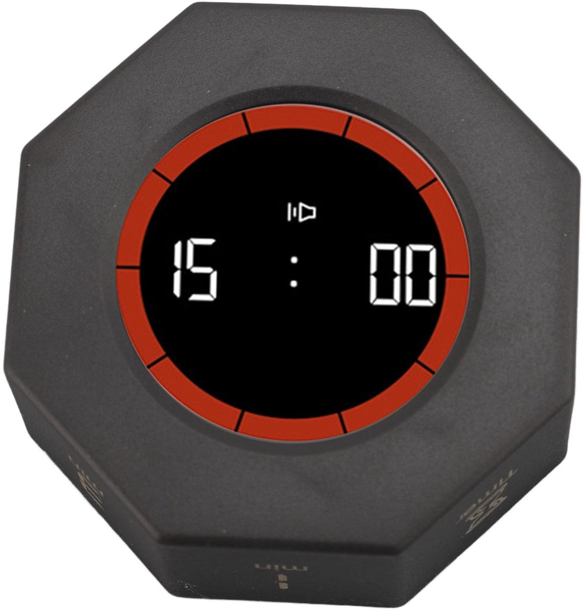 Dailygoods- Pomodoro Timer - Desk Timer met G-sensor - Afteltimer - Stopwatch - Minimalistisch Ontwerp - 7 Vooraf Ingestelde Tijden - Productiviteitstimer