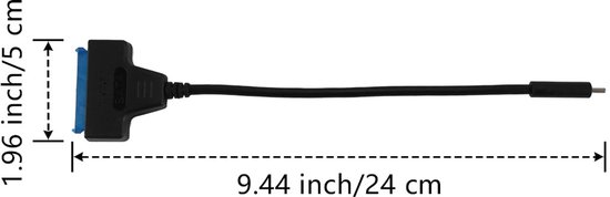 SATA Adapterkabel - Externe Schijf - Data Overzetten - Snelle 5Gbps Snelheid - 2TB Capaciteit - Zwart — afbeelding 4