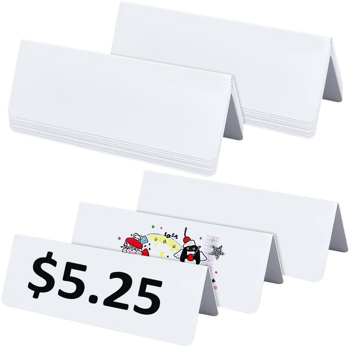 Dailygoods- Naamkaart 20 Stuks - Herbruikbare Tafelkaarten - Droog Uitwisbaar - Naamkaartjes Bruiloft - Naamkaartjes Conferentie - Ideaal voor Kantoor - Tafelkaart