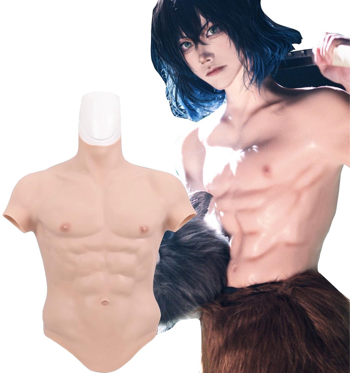 Dailygoods- Spier Kostuum Hoogwaardig Siliconen - Nep Borst - Cosplay - Crossdresser - Halloween - Duurzaam en Veilig