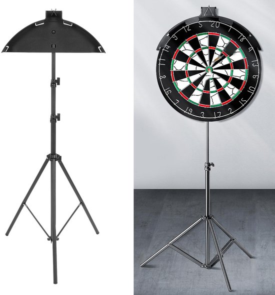 Dailygoods- Dartstandaard Hoogwaardige Staal - Opvouwbaar - Driebenig - Mobiele Dartbaan - Stabiliteit - Veiligheid - Dartbordstandaard van Dailygoods — afbeelding 5