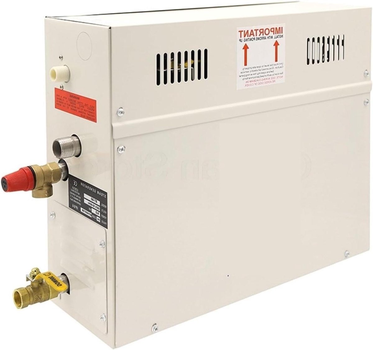 Stoomgenerator Sauna - Stoommachine Spa - Ontspannende Stoom - Digitale Controller - 45-18 kW - Zilver
