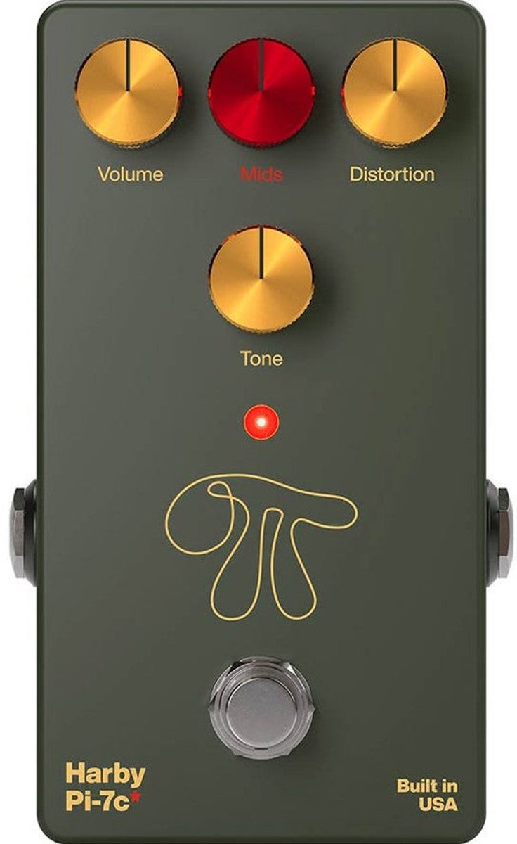 Harby Pedals USA Pi-7c distortion-sustainer-fuzz effecten pedaal