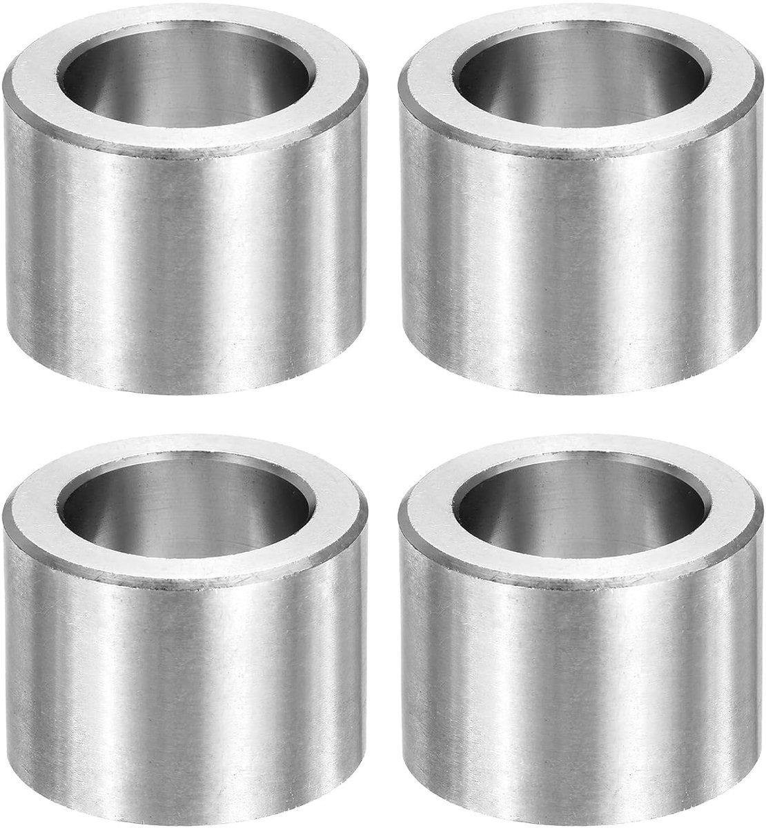 Afstandhouders van metaal, M20 afstandhouder van roestvrij staal 304, 20 mm ID x 30 mm diameter x 25 mm lengte, rond, zonder schroefdraad, glad oppervlak voor schroeven, zilverkleurig