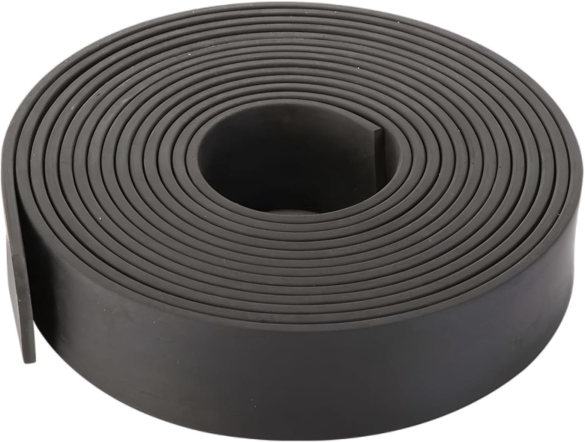 3M, 3mm neopreen rubbermatten volrubber rubberprofiel voor DIY-afdichtingen, isolatie, vloerbedekking bescherming, afdekking, anti-vibratie, anti-slip (Zwart, 80 * 3MM, 3M)