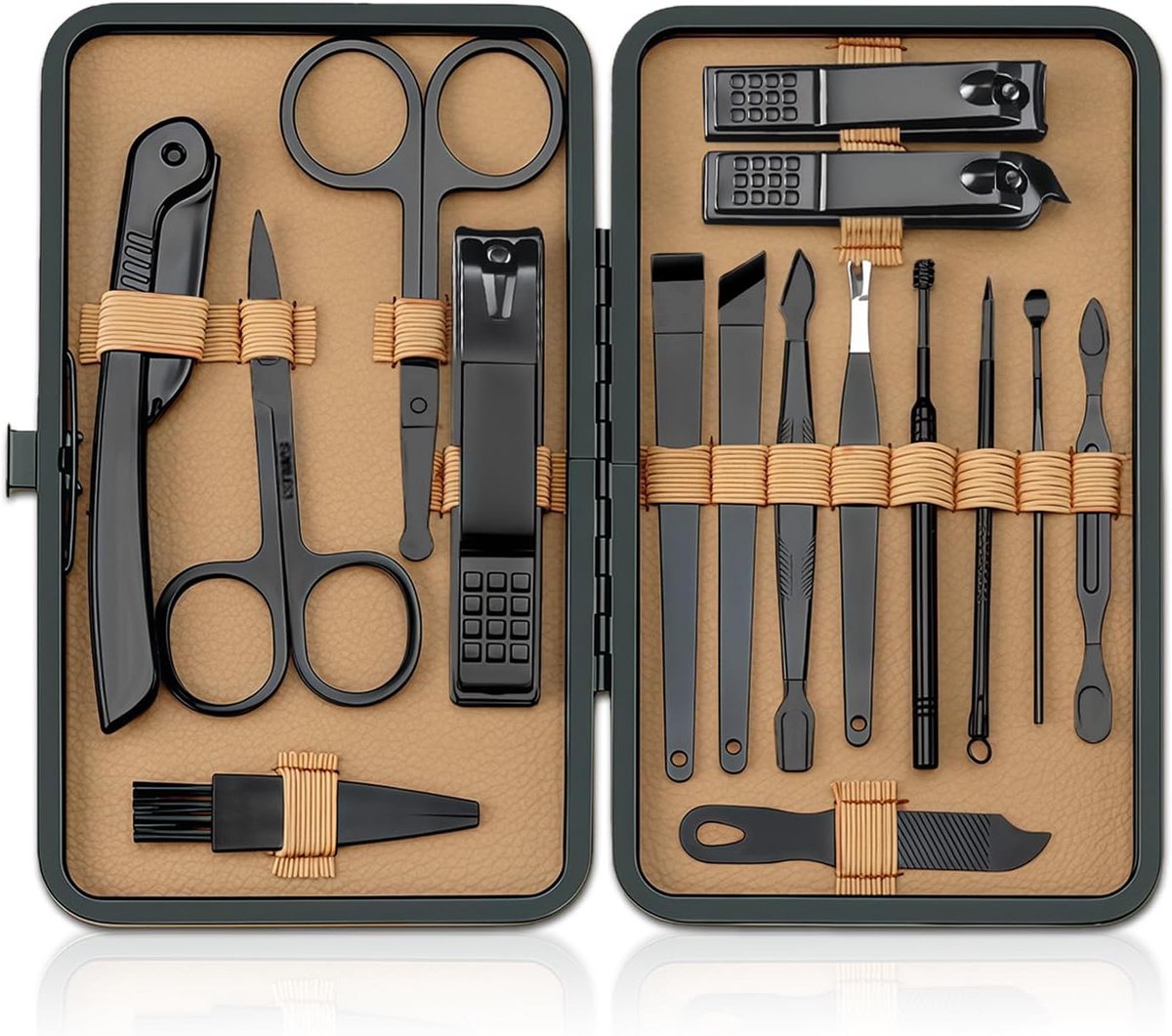 Pincetten en nagelknipper 16 stuks