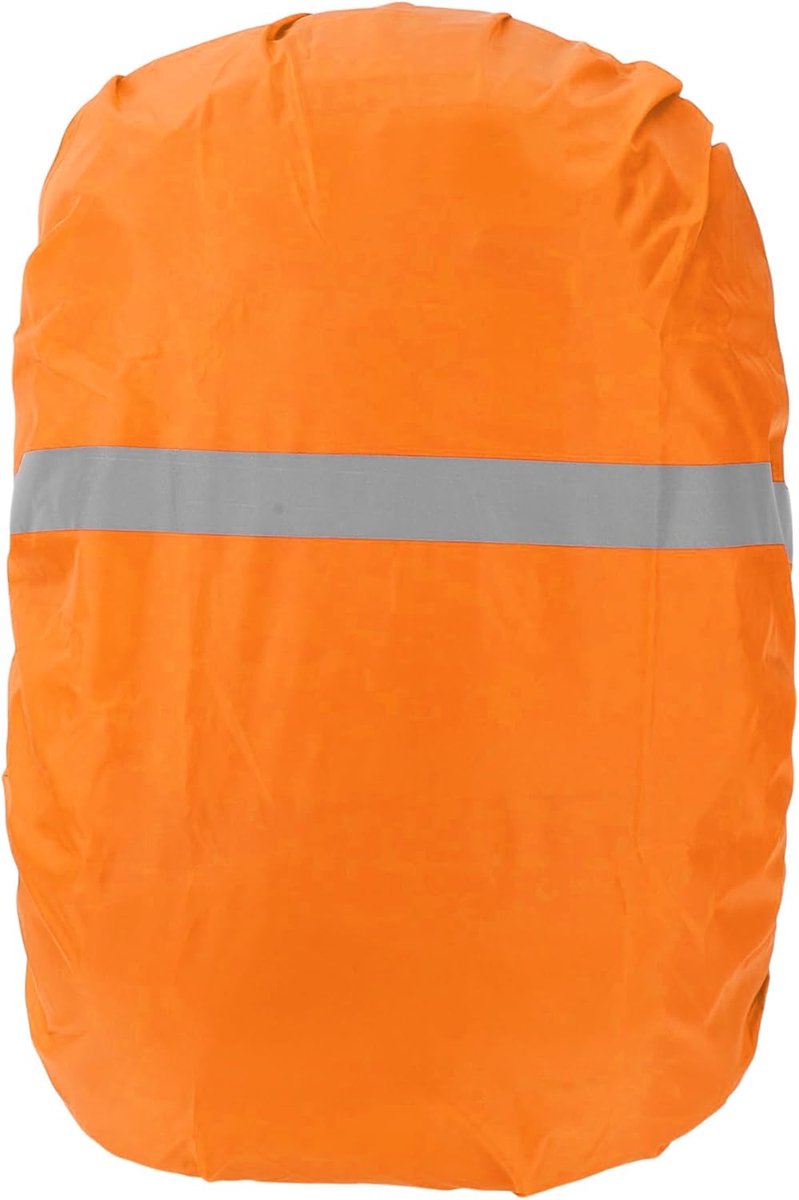 Rugzak Regenhoes, Waterdichte Rugzak Regenhoes, Polyester Rugzakhoes voor Outdoor Hiken Fietsen, Medium, Oranje
