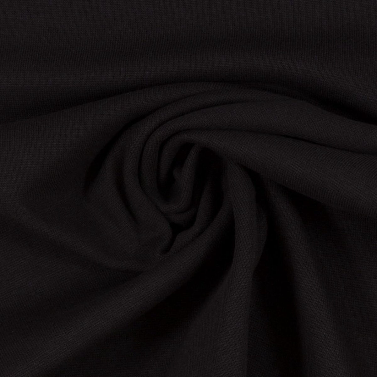 Stof Buisstof Coupon elastische buisjersey zacht fijn rekbaar voor doe-het-zelf projecten zoals kinderkleding mouwen broeken shirts leggings jurken (299 Zwart, 1,0m)