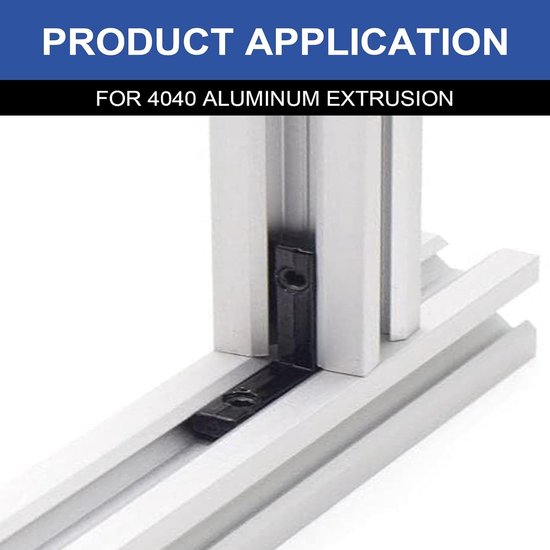26 Stks 4040 Aluminium Extrusie Joint Connector Hoek Beugel L Vorm Zwart met Schroeven voor 40x40 V-Slot en T-Type Aluminium Profiel 3D Printer Frame Onderdelen — afbeelding 4