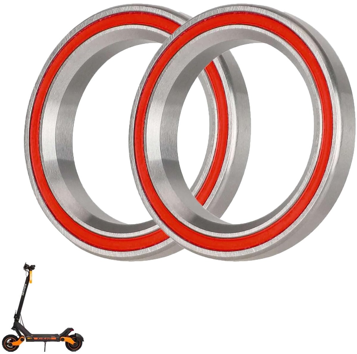 Lagers voor Kukirin G3 G4 Roestvrij Staal Stuurlager Vervangende Onderdelen voor Elektrische Scooter Accessoires (2 stuks)