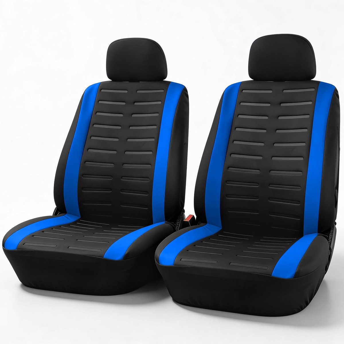 Autostoelhoezen Voorstoelen Set Versie 2026 | Universele Stoelhoezen in Blauw voor Bestuurder en Bijrijder | Auto Accessoires Interieur Decoratie