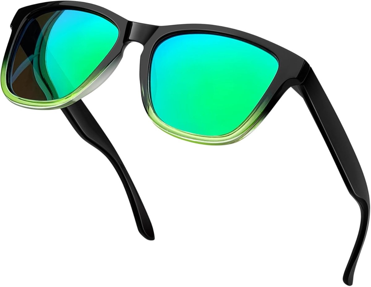 Vierkant Zonnebril Heren Dames UV400 | PC,Gepolariseerd,UVA,UVB,TAC,Licht,Rijden,Retro,Mode,Klassiek,Vintage,Trend,Geïntegreerd Neuspad,Casual,Dagelijks