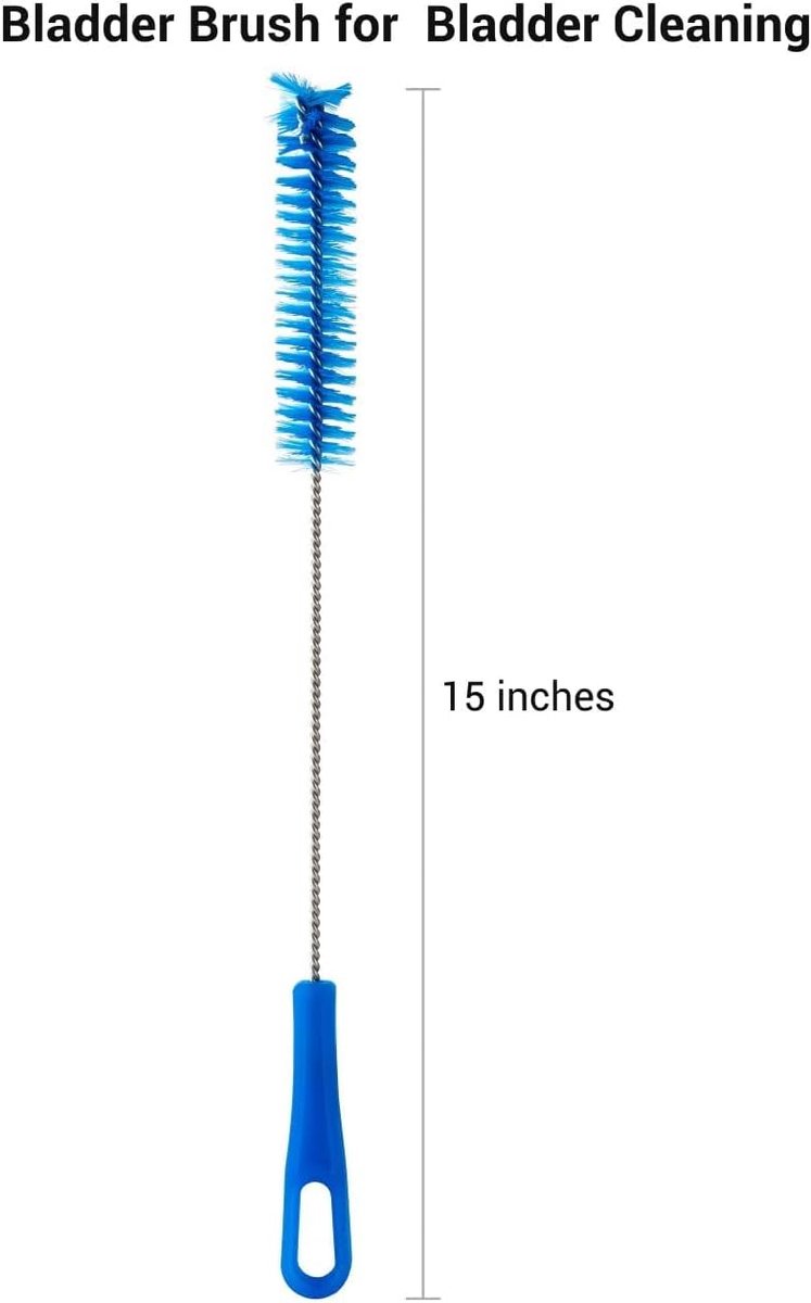 4-in-1 reinigingsset voor hydratatieblaas, reinigingsborstel voor hydratatieblaas Flexibel Lange borstel voor buis, kleine borstel voor bijtklep, grote borstel
