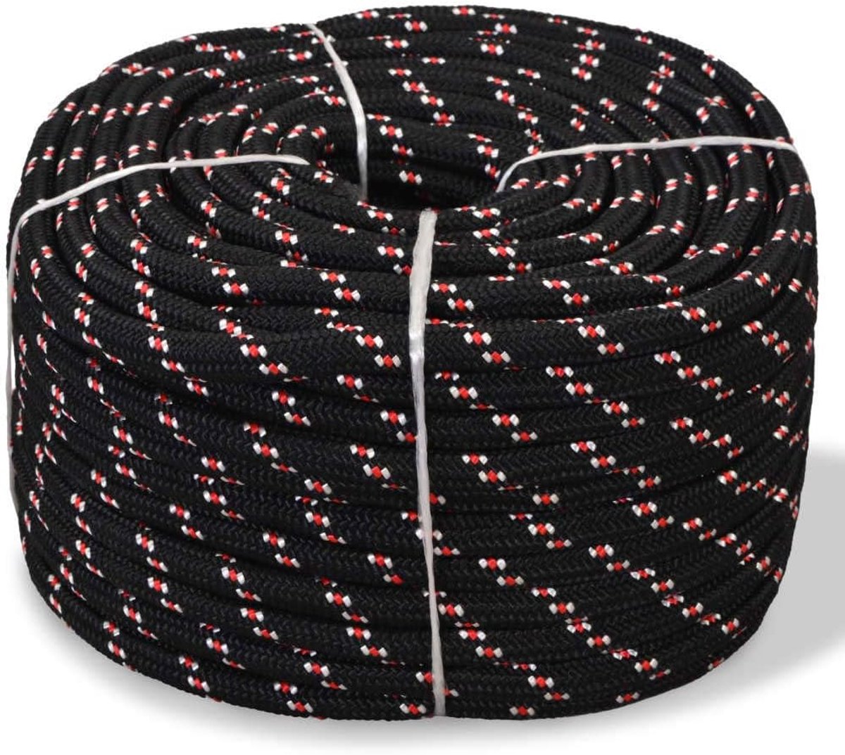 Botentouw kunststof touw ankerlijn multifunctioneel touw vastmakerslijn van polypropyleen slijtvast polypropyleen touw 16 mm 250 m zwart