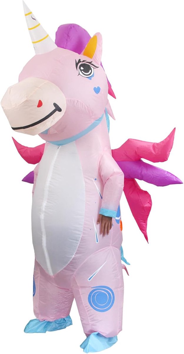 Opblaasbaar eenhoornkostuum opblaasbaar eenhoornkostuum voor volwassenen, opblaasbaar eenhoornkostuum voor Halloween, Kerstmis