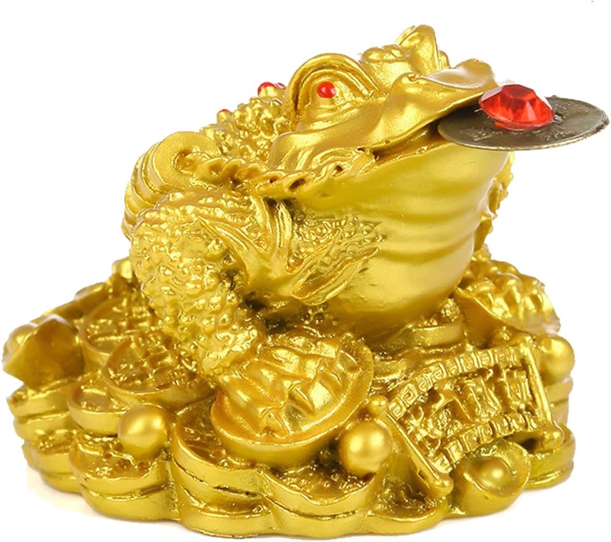 Kikker Pad Decoratie, Geld Kikker Chinese, Feng Shui Rijkdom Lucky Coin Pad, Goud, China's Gelukkige Decoratie, voor Studieruimte, Woonkamer, Kantoor