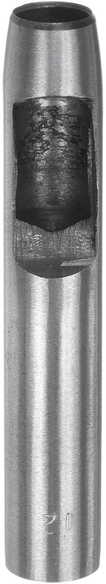 Gatstans voor leer, 12 mm, gereedschap voor het boren van ronde gaten, riem, koolstofstaal, individuele stans voor het snijden van armbanden, horloge, handwerk, leer, rubber, papier, stof