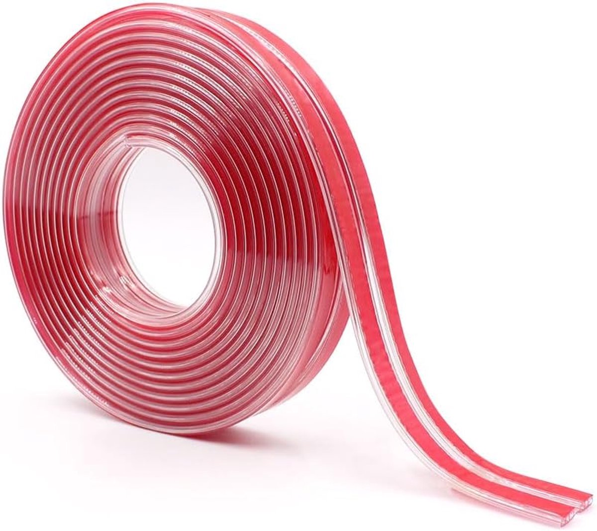 3m/5m Hoekbeschermer voor Kinderen Zelfklevende Tafelrandbeschermer Transparant Silicone Holle Schokbestendige Zachte Hoekbeschermer voor Meubels Tafels Kasten Laden (Dikte 1mm)