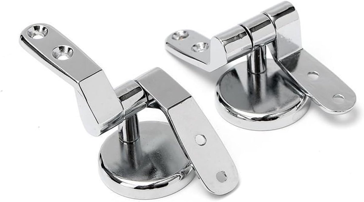 Toiletbril Scharnier Vervanging Toilet Scharnieren Rvs Badkamer Zinklegering Toilet Deksel Scharnier Met Schroeven Accessoires