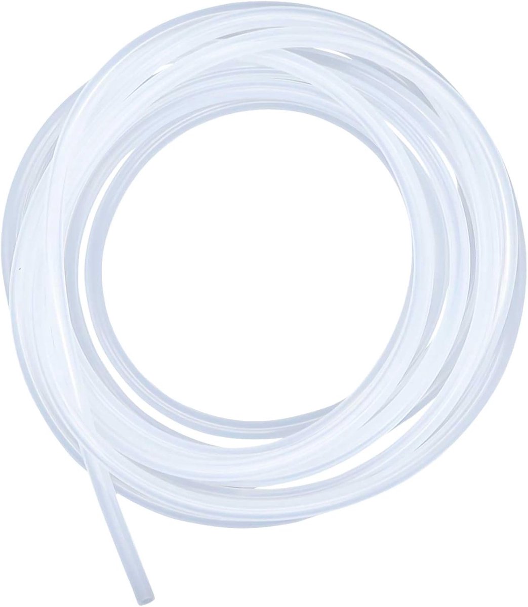 slang, 4 mm x 6 mm (binnendiameter x buitendiameter), 5 meter lang, geschikt voor contact met levensmiddelen, flexibel, transparant, water- en luchtslangen voor pompoverdracht
