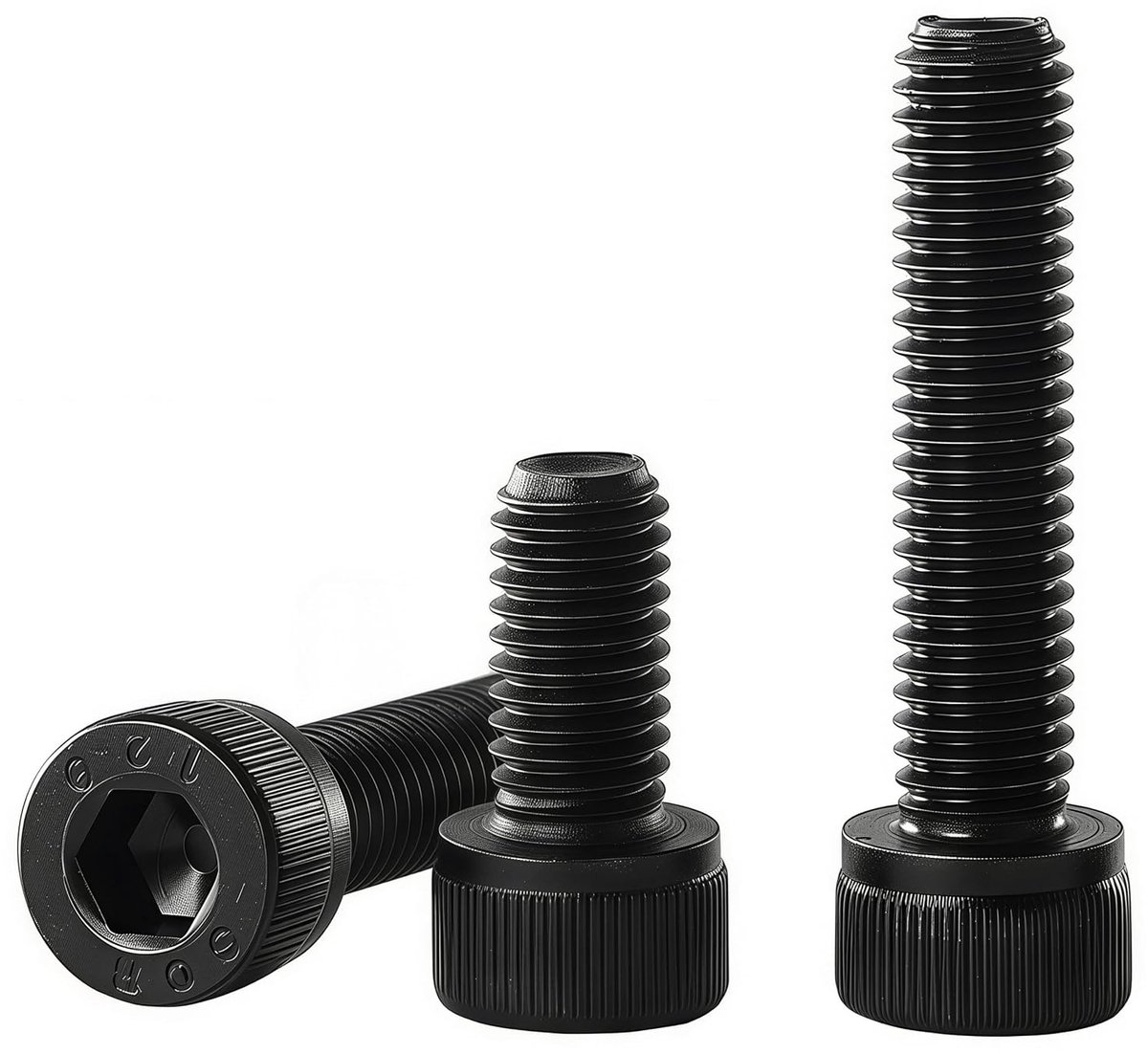 x 20 mm Metrische Binnenzeshoekschroeven, Binnenzeshoekaandrijving, Gelegeerd Staal Sterkteklasse 12,9 DIN 912, Zwartoxide, Volledig Schroefdraad, Aantal: 10 stuks