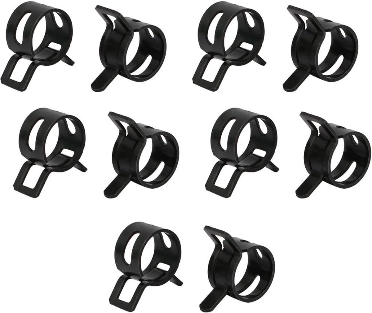 sourcing map 10 stuks 11mm veer slangklem veerbandklem buisklem slang klem DE de