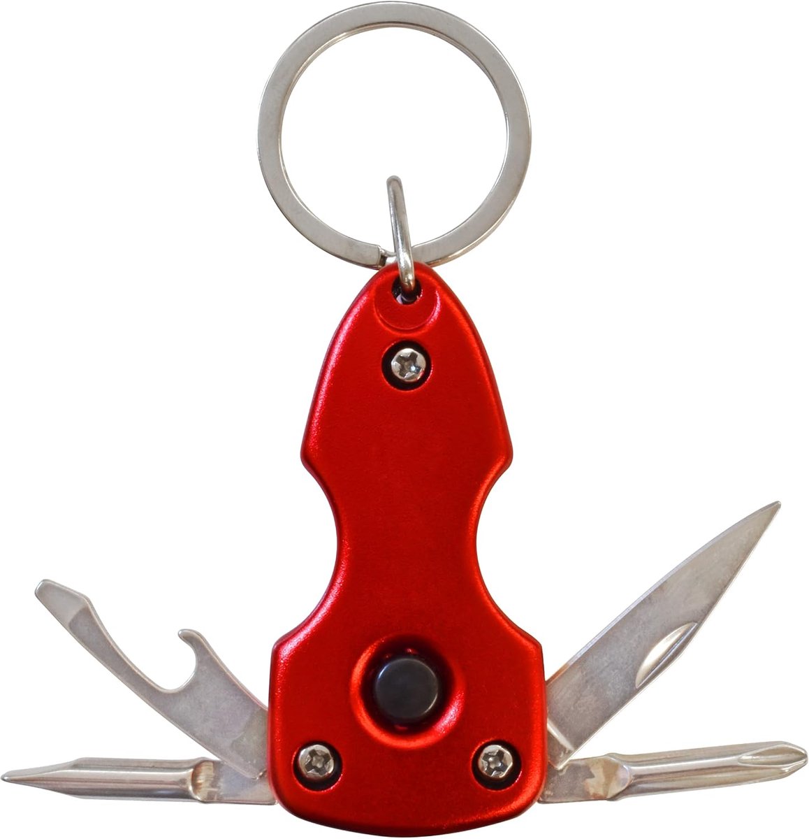 6 x multifunctionele sleutelhangers met 6 functies