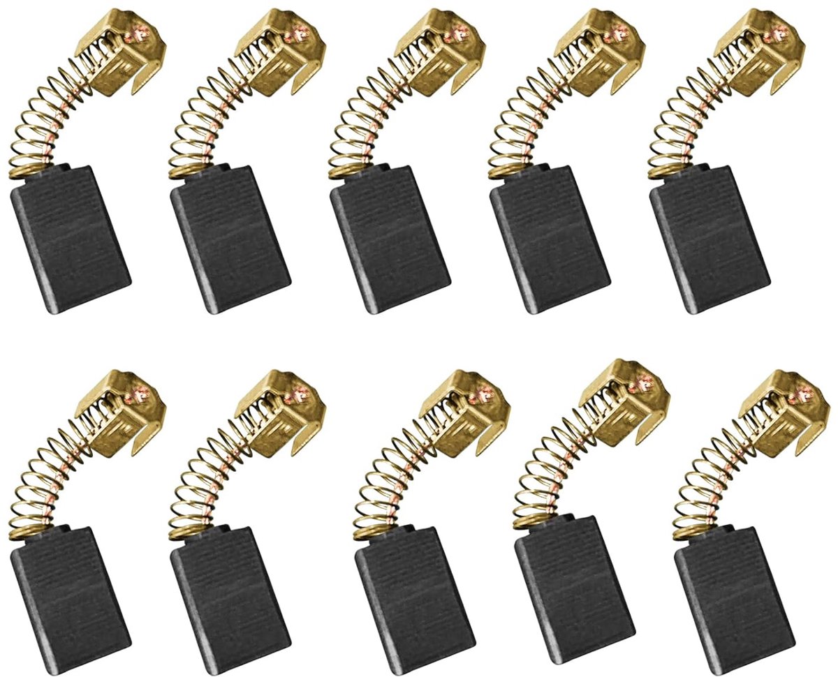 10 stuks motorkoolborstels voor Makita CB-106 181437-1 elektrische boormachines haakse slijpers kettingzagen - 6x10x15mm