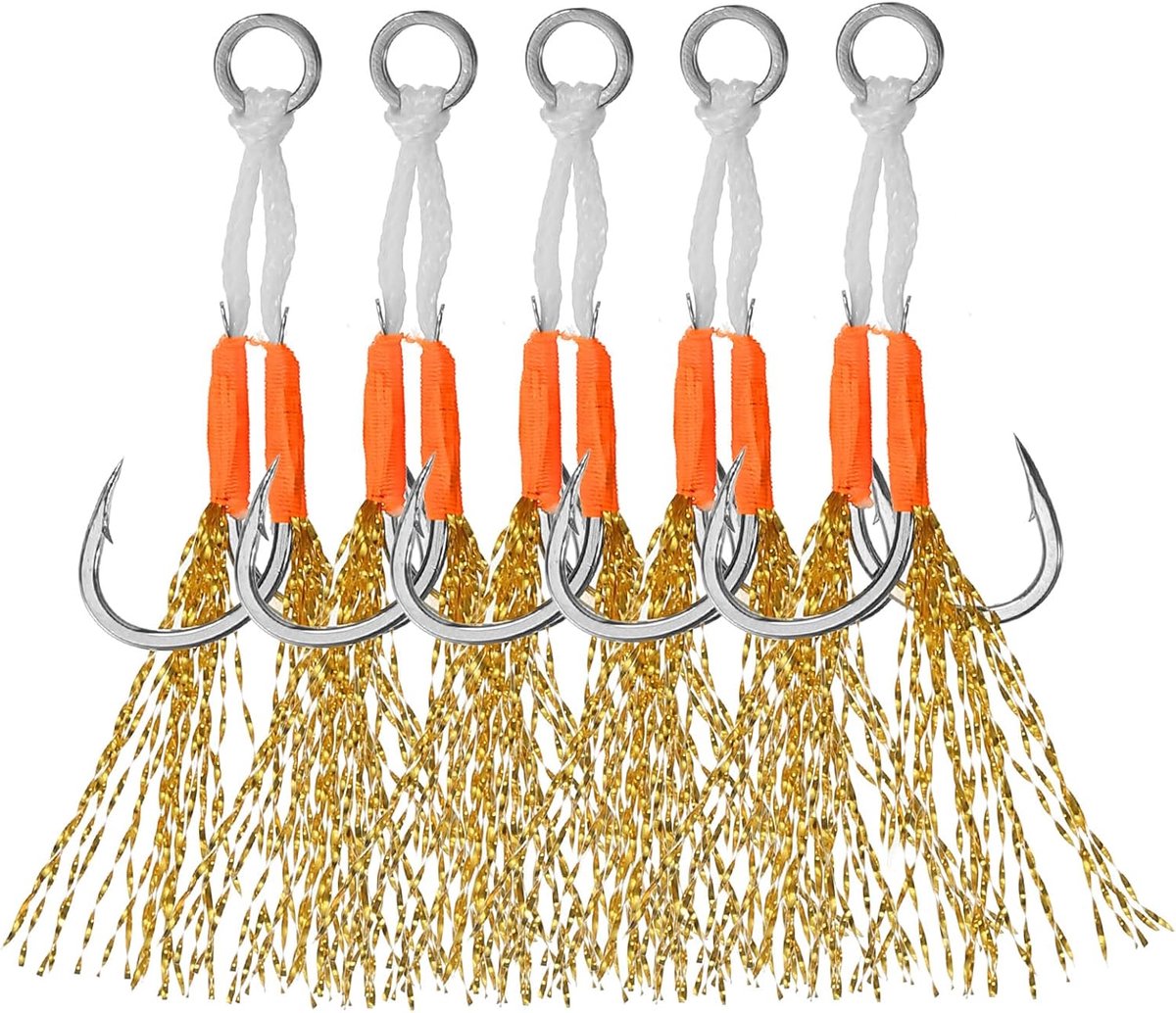 Haken Kit Glow Jigging Haak Langzaam Snelle Fall Jigs Vishaken Voor Verticale Jigging Lokt