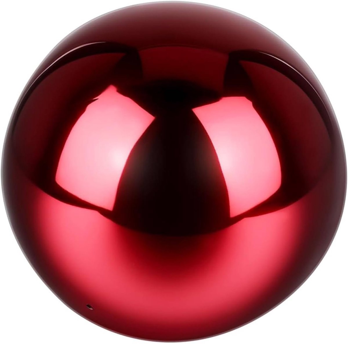 Reflecterende bal tuinballen rood tuin reflectie kijkbal roestvrij stalen ballen polijstbal tuinschuimbal polijsten van de reflecterende bal roestvrij staal | Decoratieve spiegelbal voor tuin voor buiten en binnen, winterfeest, donkerrood, fotografie