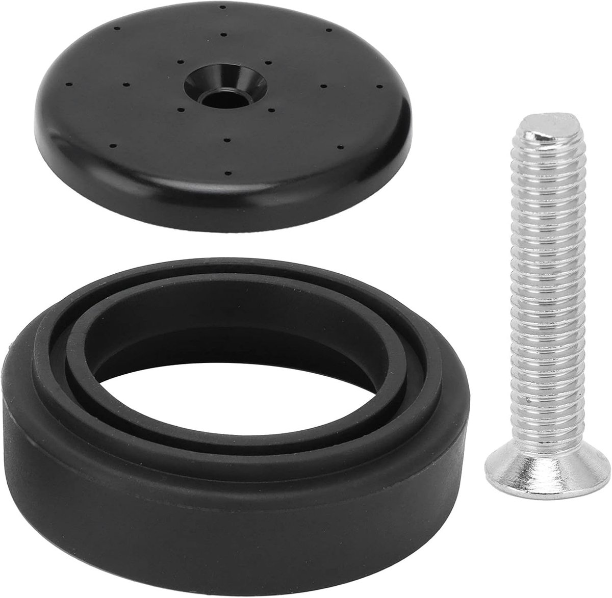 Reparatieset voor Voorspoelsproeiventiel, Sproeikopbumper en Schroefset voor de Meeste Merken Commerciële Gootsteensproeiers(zwart)