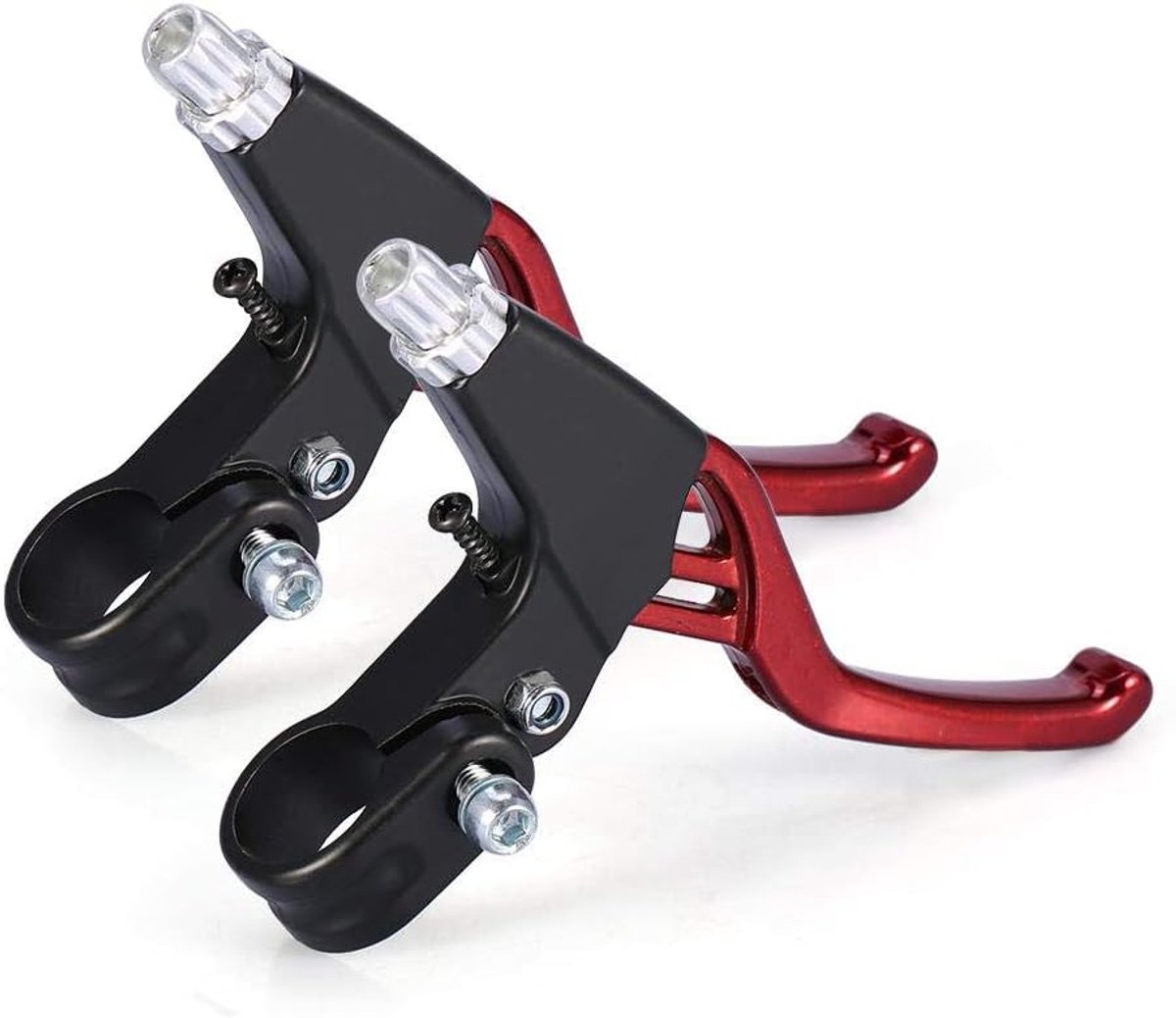 Hendels 1 Paar Aluminium Fietsstuur in 4 Kleuren, Rood