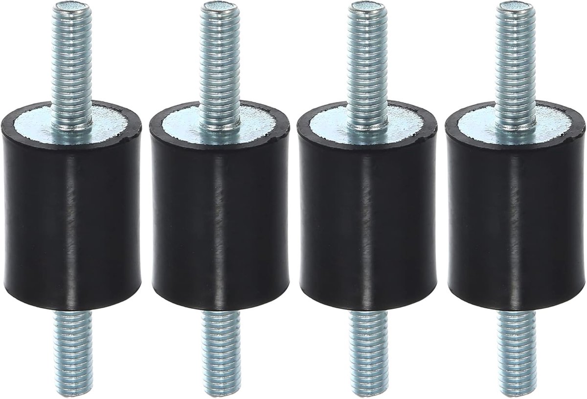 ABSOPRO 4 Stuks M6 Anti-Trillingsrubber Isolator Bevestiging 20x25mm Voor Auto Motoren