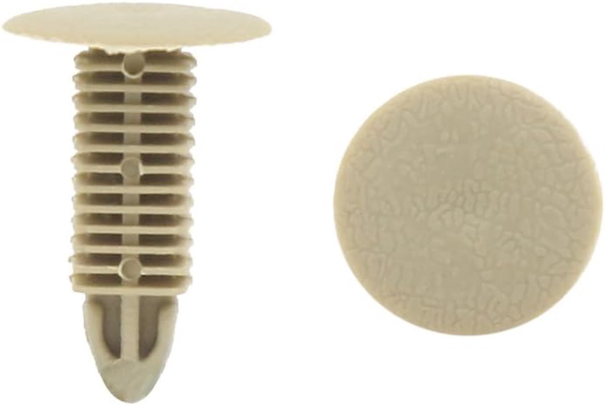 sourcingmap 50 stks Auto Deur Fender Bumper Push klinknagels bevestigingsmiddelen Clip Beige