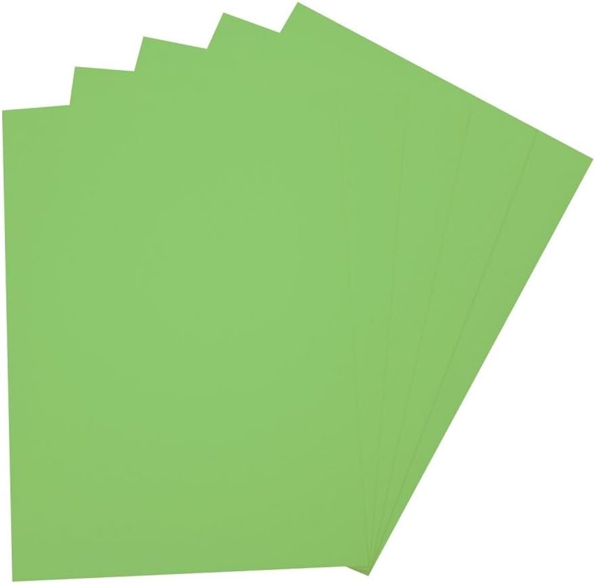 folia 23551 - schuimrubber, 5 vellen, 2 mm, ca. 29 x 40 cm, lichtgroen - ideaal voor diverse knutselwerken