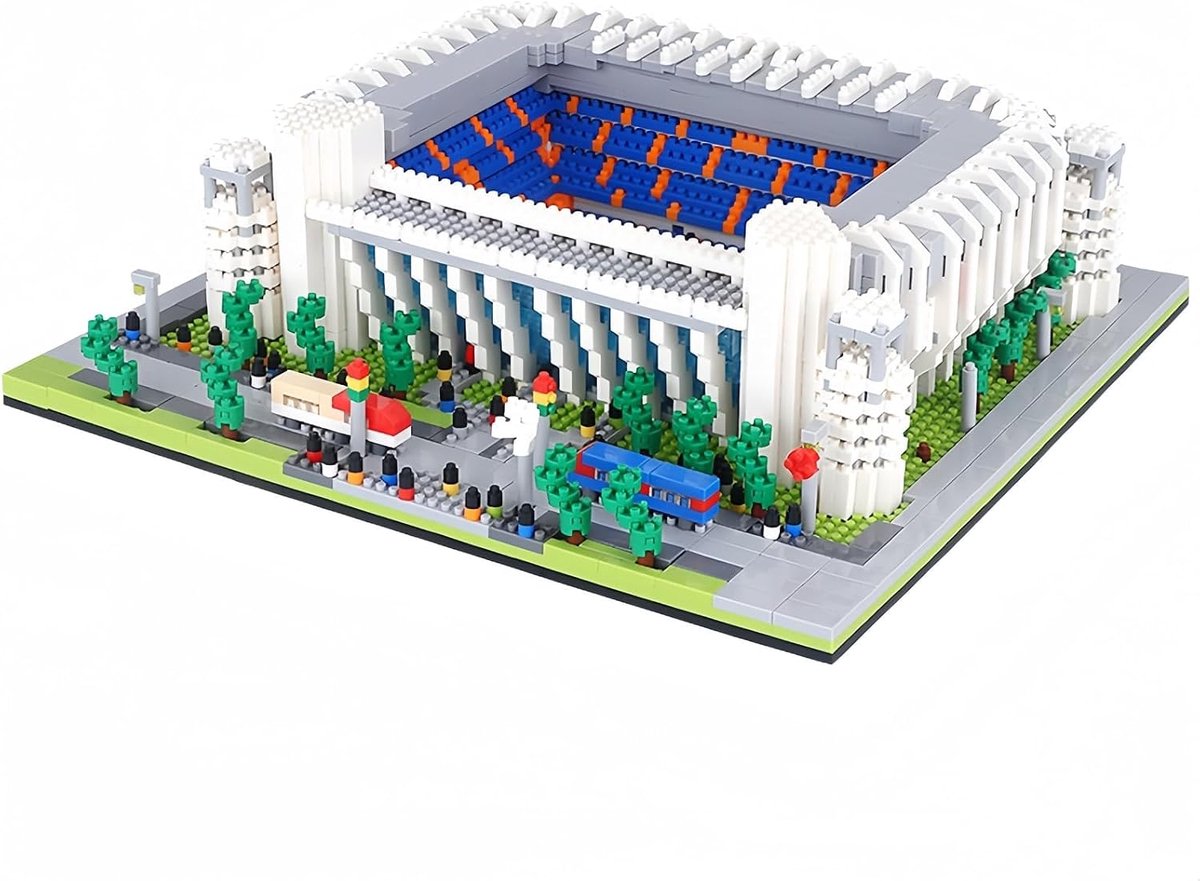 voetbalstadionmodel – micro-mini diamant steenbouwpakket voor volwassenen, voetbalveld baksteenbouwset puzzel speelgoed